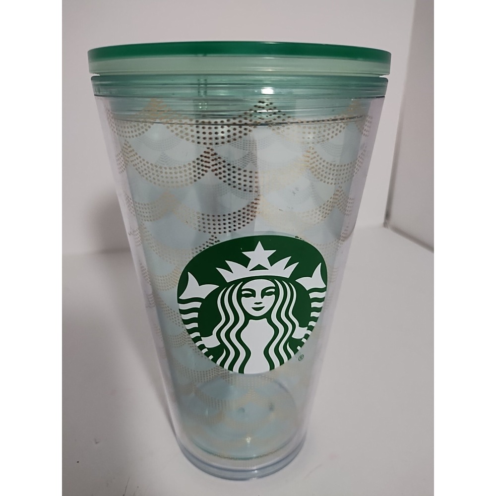 Starbucks Iridescent Rainbow Siren Scales Cold Cup Mermaid Tumbler 16oz No Straw
